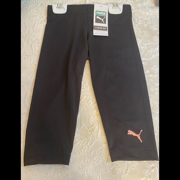 🎉Puma Little Girl 2 PC leggings set Orange 4T - Picture 5 of 10